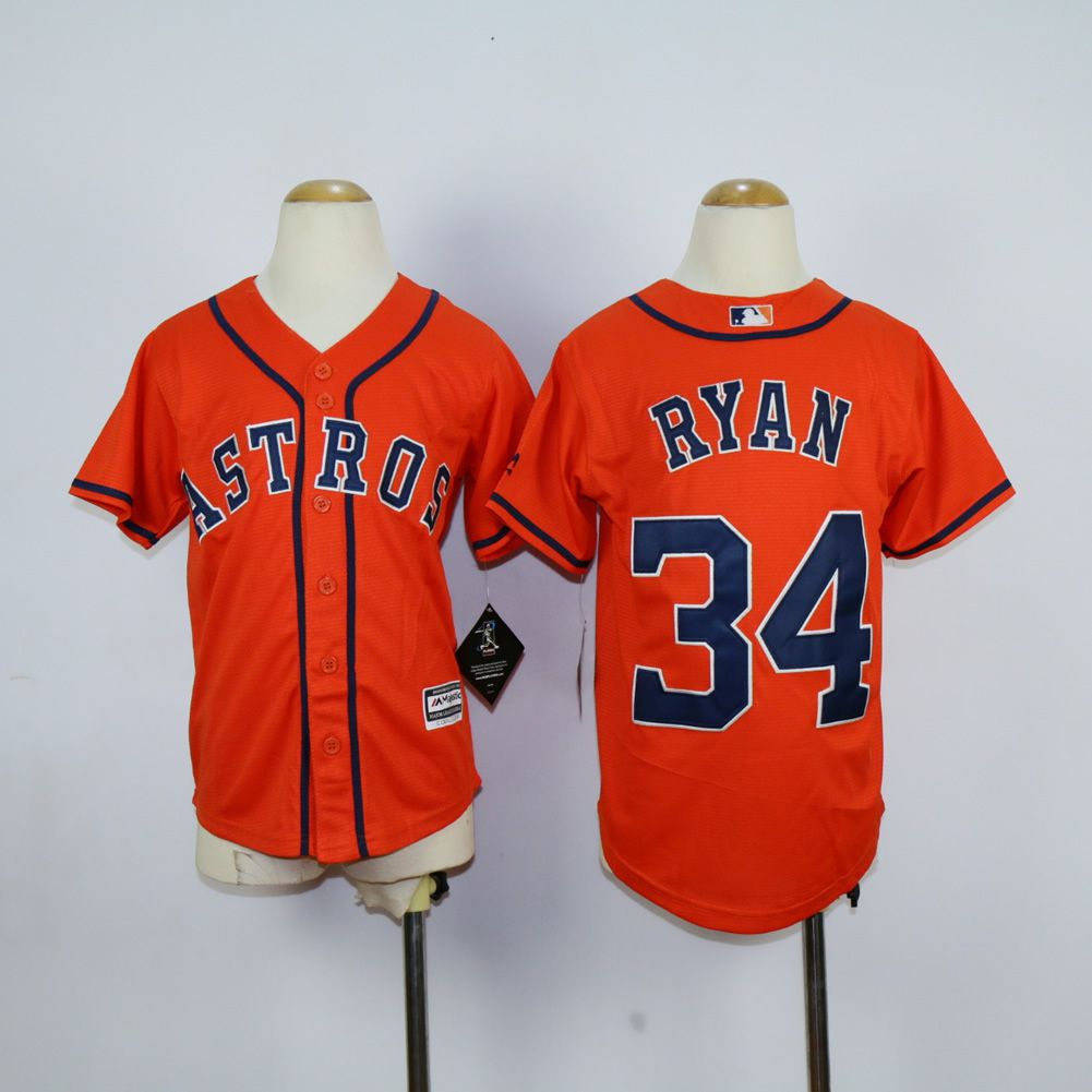 Youth Houston Astros #34 Ryan Oragne MLB Jerseys->youth mlb jersey->Youth Jersey